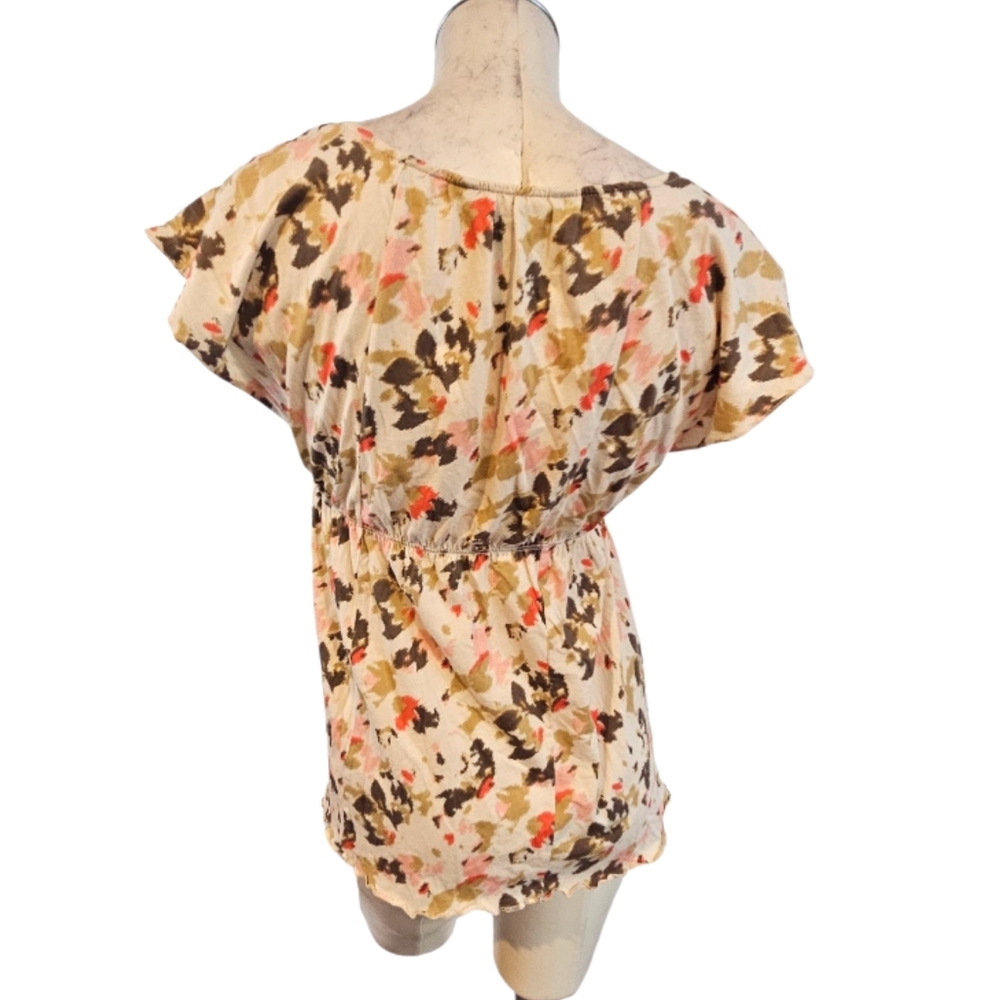 3/$25 Calvin Klein Size M Multicolor Floral Blouse - Picture 4 of 6